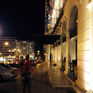 Our last night in Athens just outside the King George