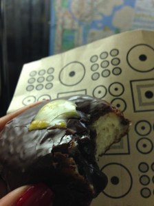 Doughnut Plant at 13th bwn 7th and 8th. Clutched by the Big Apple Red OPI Nail. 